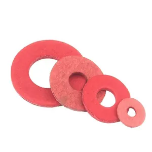 Red Steel Paper Gasket Insulation Flat Washer Red Mica Quick Connector Paper Washer thumbnail-3