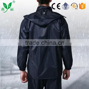 YANLI 100%waterproof, Cheap Pvc Raincoat and Pant for Adult thumbnail-3