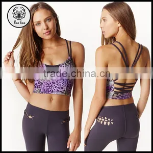 Crop Tops Wholesale Women Spaghetti Strap Leopard Print Strappy Crop Tops thumbnail-1