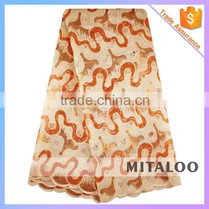 Mitaloo Wholesale Fashion Fabric Organza Lace Sequins and Handcut Fabric MOG0202 thumbnail-3