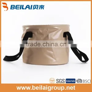 2016 Folding Bucket Pvc Tarpaulin Fishing Portable Outdoor Dustbin With Two Handles thumbnail-1