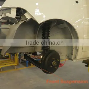 Front Suspension of Electric Car With Coil Spring Shock Absorber and Strut thumbnail-1
