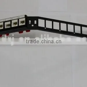 0.65U Angle 24 Port Patch Panel,patch Panel Unloaded thumbnail-1