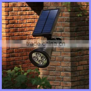 Waterproof Landscape 4 LED Solar Spotlight Outdoor Wall Lamp thumbnail-1