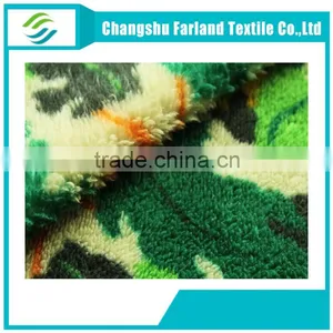 Thicken Camouflage Printed Sherpa Fabric thumbnail-4