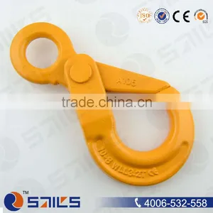 High Quality Chain Accessories G80 Drop Forged Alloy Steel Eye Self Locking Hook thumbnail-1