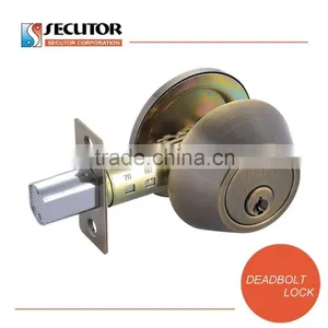 Single Cylindrical Deadbolt Room Door Lock thumbnail-1