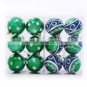 Small Painted Christmas Ball thumbnail-1