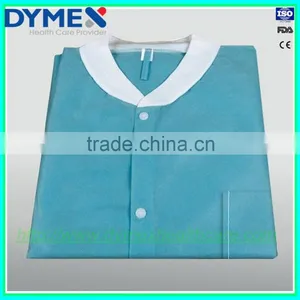 Good Price Disposable Lab Coat With Elastic Cuff thumbnail-4