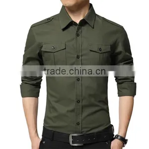 Factory Top Quality Cheap Price Cotton Custom Man Shirt thumbnail-1