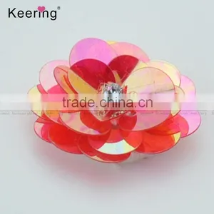 2017 New Red Sequin Flower Applique for Garments WPHB-079 Supplier's Choice thumbnail-2