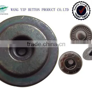 19mm Two Circles Round Rim Cloth Covered Button thumbnail-1