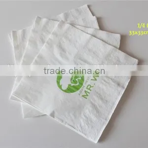 Cocktail Wood Pul Virgin Beverage Napkin 1/4 Fold Printed Napkin thumbnail-1