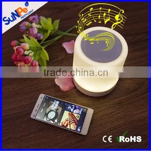 2016 Hot Sale Product no Mushroom/Cylinder Portable Bluetooth Speaker Lamp With FM Radio USB SD Card Reader thumbnail-1