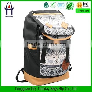 Big Capacity National Stylish Backpack Bag Outdoor Hiking Canvas Sport Backpack Bag thumbnail-1