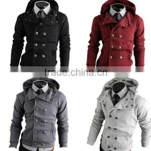 2014 Plain Button Designer Collection Hoodie thumbnail-1