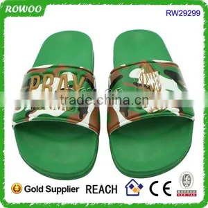 New Design Men Bathroom Slippers Soft Customized Logo Slides Indoor Flat Sandals thumbnail-4