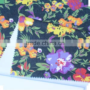 Plain Polyester Viscose Heavy Weight Outdoor Flower Print Women Fabric thumbnail-3