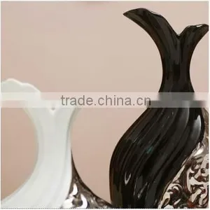 Wedding Hot Sell Decorative Silver Ceramic Vase for Home Deco thumbnail-3