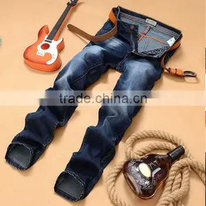 Fashion Straight Slim Jeans Classic Denim Trousers Fall Winter Elastic Long Pants Quality Trousers thumbnail-5