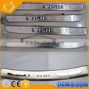 Stainless Steel Chrome Trunk Guard Footplate For Toyota Wish Rear Bumper Plate ( Outside Type) Auto Spare Parts for Wish thumbnail-2