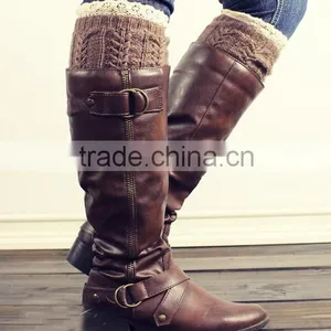 Wholesale Acrylic Crochet Leg Warmers For Women Sex Lace Leg Warmers thumbnail-1