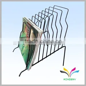 High Quality Factory Sale Counter Metal Wire Library File Bookmark Display Stand thumbnail-1