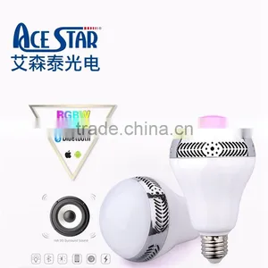 Bluetooth Colorful Smart LED Light Music Speaker thumbnail-1