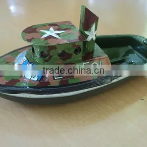 Tug Painted Police Tin Toys Boats thumbnail-1