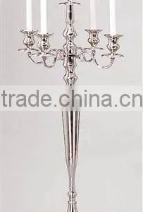 Silver Candelabra, Candelabra 5 Candle, Chandle Holder, Wedding Candelabra thumbnail-1