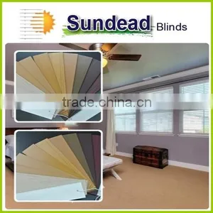 Faux Wood Blinds as Real Wood Look Blinds Budget Friendly With UV Rating 500 Avoid Color Yellowing or Fading thumbnail-1
