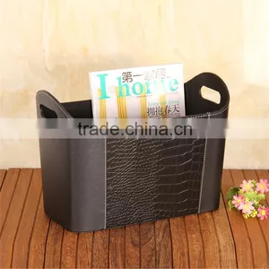 Upscale Storage Basket Hotel Gift Basket Wholesale Shopping Mid Autumn Festival Gift Basket Gift Packaging Leather Creative thumbnail-4