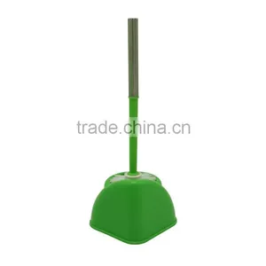 Cheap Plastic Removable Colored Corner Toilet Brush Set thumbnail-2