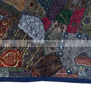 Vintage Handmade Embroidered Wall Hanging Tapestry thumbnail-1