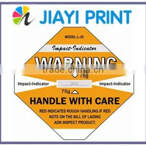 New Arrival 2015 Shockwatch Damage Control Intelligent Impact Monitoring Sticker Shock Sensor Customize thumbnail-2
