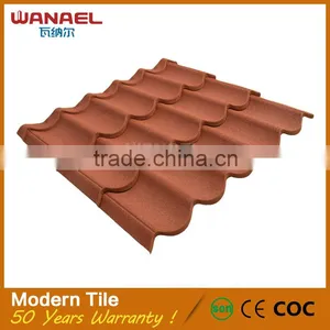 Wanael Insulated Colorful Stone Coated Metal Roof Tile thumbnail-2