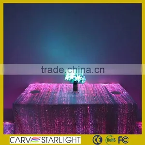 2015 Optic Fiber Luminous Led Lighted Table Cloth for Wedding thumbnail-6