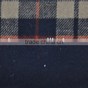 Wholesale Super Fine Double Face Woolen Wool Plaid Fabric for Winter Coats thumbnail-4