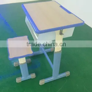 Adjustable School Desk and Chair School Furniture School Desk With Bench HXZY045 thumbnail-4