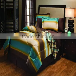 King Size 8pcs Printed Comforter Set thumbnail-1