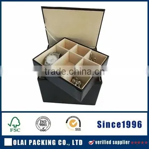 Reusable Customized Watch & Cufflink Package Box thumbnail-1