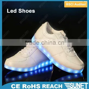 2016 Girls Light Flashing Rechargeable Battery Led Running Shoes thumbnail-1