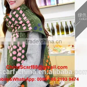 Wholesale Dot Wool Scarf thumbnail-2