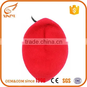 Wholesale Custom Softtextile Beret Cap as Decorate Knitted Beret Cap thumbnail-1