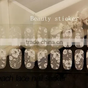 Beauty Art Ultrathin Transparent White Lace Tools Nails Stickers thumbnail-5