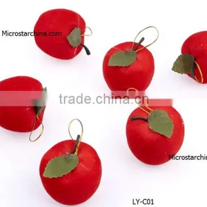 IN Stock Jewelry Christmas Outdoor Red Apple For Decoration thumbnail-1