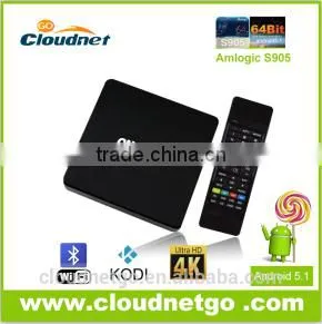 Amlogic S905 Quad Core Google Android 5.1 Lollipop KODI 15.2 Smart Android tv Box CM905 Wholesale Android Smart TV Set Top Box thumbnail-2