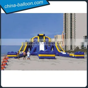 Beach Inflatable Water Slide City, Inflatable Foam Slip n Slide for Outdoor Have Fun thumbnail-2