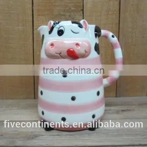 Hot Sale Ceramic Cute Cow Pitcher Milk Jug,water Jug thumbnail-1