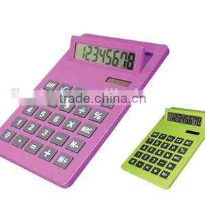 Promotional Flexible Silicone 8 Digital Solar Calculator thumbnail-1